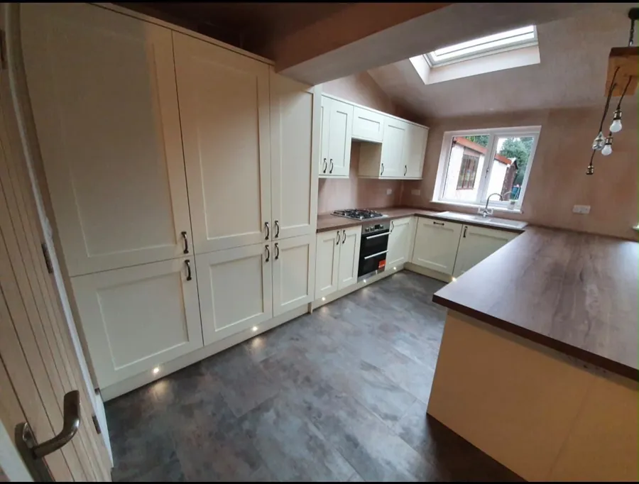 Shaker kitchen installation, view 3
